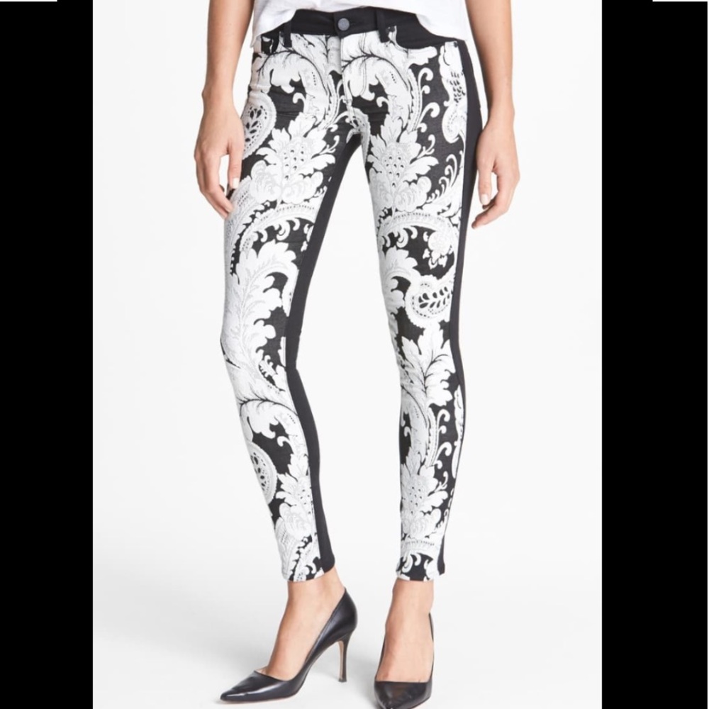 Paige Emily ultra skinny needlepoint jeans sz 26